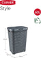 Curver Style Wasmand met Deksel - 60L - Antraciet