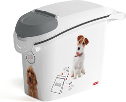 Curver Voedselcontainer Hond - 15L - 6KG - 23x51x36cm - Wit/Grijs