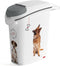 Curver Voedselcontainer Hond - 23L - 10KG - 23x51x50cm - Wit/Grijs