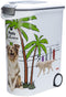 Curver Voedselcontainer Hond - 54L- 20KG - 28x50x61cm - Wit/Grijs