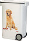 Curver Voedselcontainer Hond - 54L- 20KG - 28x50x61cm - Wit/Grijs