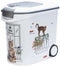 Curver Voedselcontainer Kat - 35L - 12KG - 28x49x43cm - Wit/Grijs