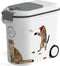 Curver Voedselcontainer Kat - 35L - 12KG - 28x49x43cm - Wit/Grijs