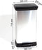 Curver Vuilnisbak met Pedaal - Plastic - 50 liter - Zwart / Zilver