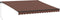 vidaXL - Luifel - handmatig - uittrekbaar - 400x350 - cm - bruin