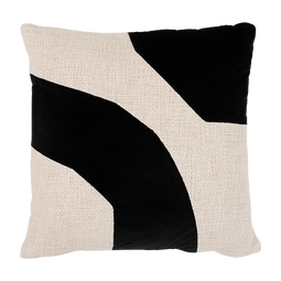 Cushion Arc Black / Natural / 100% cotton