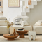 Cushion Arte Off White White / Linen/Cotton duck