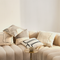 Cushion Arte Off White White / Linen/Cotton duck