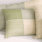 Cushion Silk Soft Blocks Green / Eri Silk