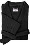 Heckettlane Badjas Wafel - Ochtendjas Unisex - 65% Gerecycled Katoen - Zwart - XL