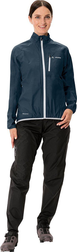 Vaude Drop III Regenjack donker blauw dames