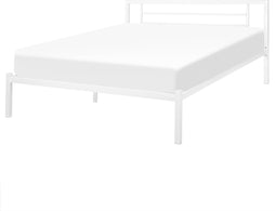 CUSSET - Tweepersoonsbed - Wit - 160 x 200 cm - Metaal