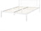 CUSSET - Tweepersoonsbed - Wit - 160 x 200 cm - Metaal