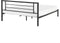 CUSSET - Tweepersoonsbed - Zwart - 160 x 200 cm - Metaal