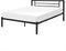 CUSSET - Tweepersoonsbed - Zwart - 160 x 200 cm - Metaal