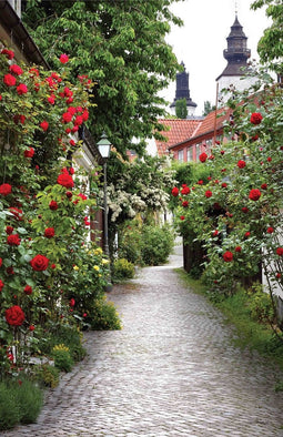 Customize-it - Alley Roses 90x140cm Tuindoek