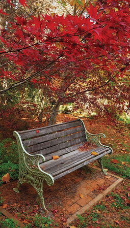 Customize-it - Bankje 70x130cm Tuinschilderij