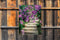 Customize-it - Bloemen trap 50x70cm Tuinschilderij