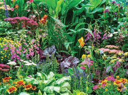 Customize-it - Bloemenmix 70x50cm Tuinschilderij