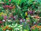 Customize-it - Bloemenmix 70x50cm Tuinschilderij