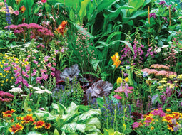 Customize-it - Bloemenmix 70x50cm Tuinschilderij