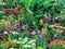 Customize-it - Bloemenmix 70x50cm Tuinschilderij