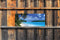 Customize-it - Blue Lagoon 150x30cm Tuinschilderij