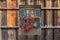 Customize-it - Blue Shutters 50x70cm Tuinschilderij