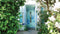 Customize-it - Boog deur 130x70cm Tuinschilderij
