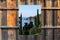 Customize-it - Cypressen bij zee 50x70cm Tuinschilderij