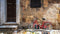 Customize-it - Fiets rood 130x70cm Tuinschilderij