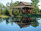 Customize-it - Japans theehuis 70x50cm Tuinschilderij