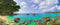 Customize-it - Meer stenen 130x50cm Tuinschilderij
