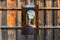 Customize-it - Oude poort 70x130cm Tuinschilderij