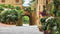 Customize-it - Pleintje 130x70cm Tuinschilderij