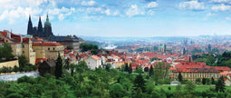 Customize-it - Praag 130x50cm Tuinschilderij