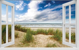 Customize-it - Raam Duinen 140x90cm Tuindoek