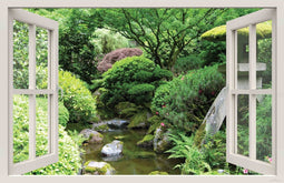 Customize-it - Raam Japanse tuin 140x90cm Tuindoek