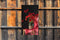 Customize-it - Rode bloemen 70x130cm Tuinschilderij