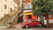 Customize-it - Rode kever 130x70cm Tuinschilderij