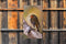 Customize-it - Roodborst berk 70x130cm Tuinschilderij