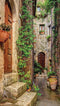 Customize-it - Steeg potten 70x130cm Tuinschilderij