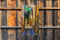 Customize-it - Steeg schaduw 70x130cm Tuinschilderij