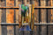 Customize-it - Steeg schaduw 70x130cm Tuinschilderij