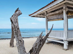 Customize-it - Strand Bali 70x50cm Tuinschilderij