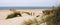 Customize-it - Strand bootje 130x50cm Tuinschilderij