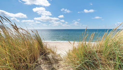 Customize-it - Strand duinen 130x70cm Tuinschilderij
