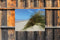 Customize-it - Strand met grasduin 70x50cm Tuinschilderij