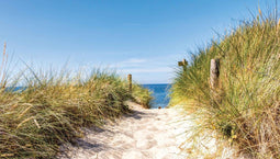 Customize-it - Strandpad 130x70cm Tuinschilderij