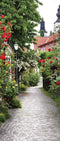 Customize-it - Trap bloemen 130x50cm Tuinschilderij